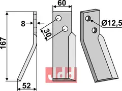 Fres kniv venstre Renter L.M.T.