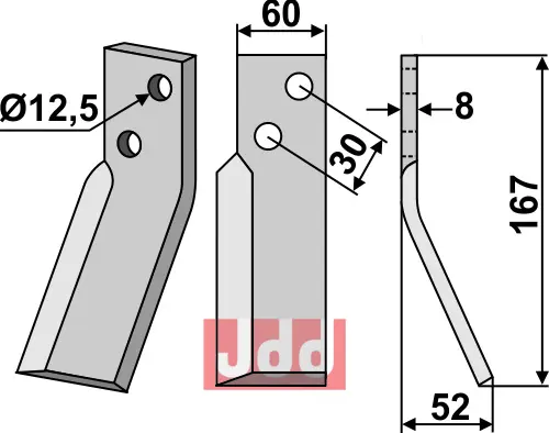 Fres kniv høyre - JDD Utstyr