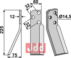 Fres kniv venstre Renter L.M.T.