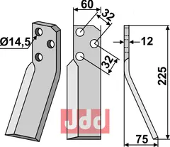 Fres kniv h&#248;yre Renter L.M.T.