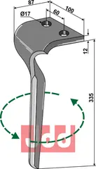 Rotorharvetand venstre Maschio / Gaspardo