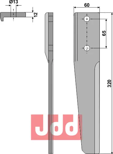 Rotorharvetand venstre - JDD Utstyr