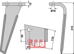 Rotorharvetand h&#248;yre Landsberg/Maletti/Sicma