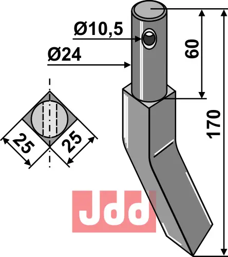 Fres kniv høyre - JDD Utstyr