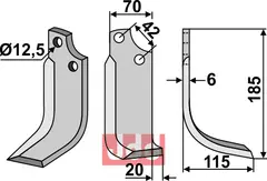 Fres kniv h&#248;yre Sicma (Miglianico)