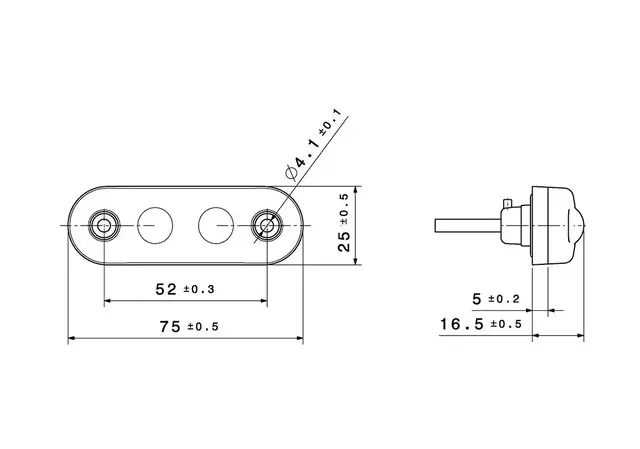 LED Frontposisjonslampe 24V ASCA og SAMRO / TROUILLET 