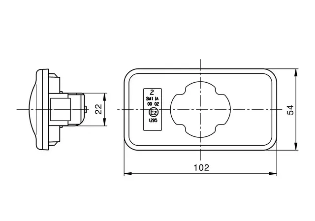 Volvo LED Side Markeringslampe 24V Passer FL-FM-FH med AMP MCP 2.8 2 pin 