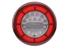 Vignal LED Baklykt LCR19 24V Rund Stop, posisjon og blink