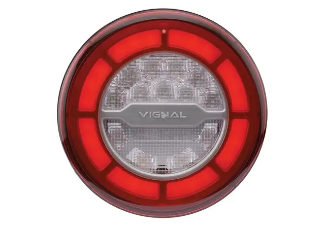 Vignal LED Baklykt LCR19 24V Rund Stop, posisjon og blink 