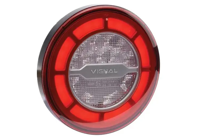 Vignal LED Baklykt LCR19 24V Rund Stop, posisjon og blink 