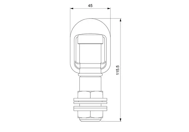 Roterende varsellys DIN A kontakt ISO 4148/4165 