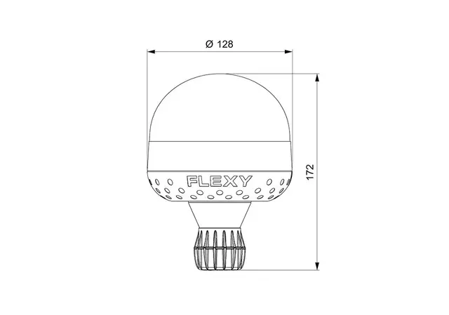 LED Resirkulert Varsellys Venus Flexy Vignal Dobbel blitz funksjon 