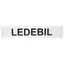 Ledebil tekstplate 980x190mm til Lumary lysskilt