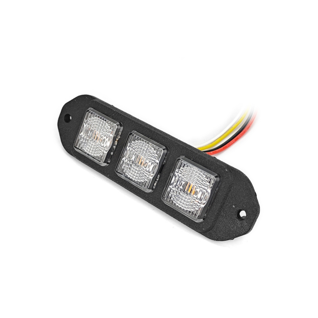 Varsellys Lumary Elastisk Blitz 3 3 LED, 9W, 12 og 24V, 19 blinkmønster 