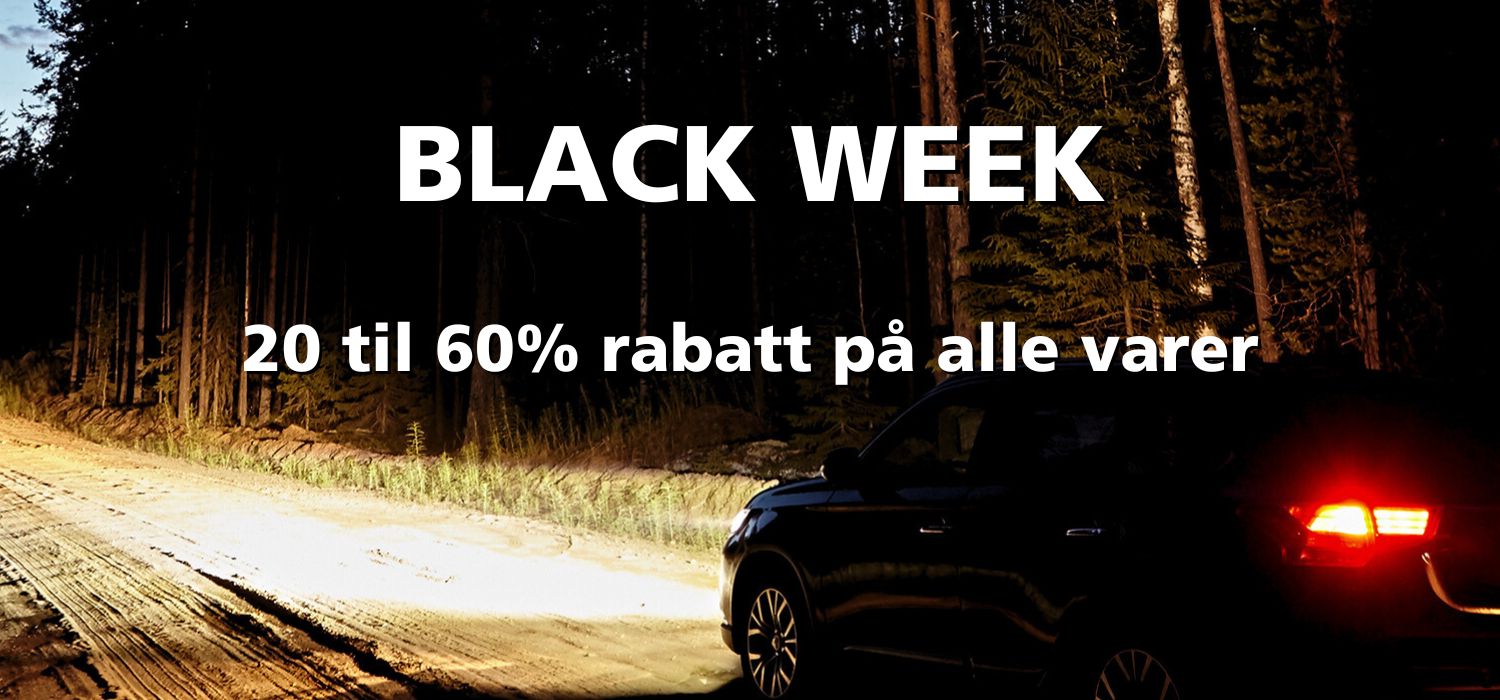 Black week 2023 - 25% til 80% rabatt