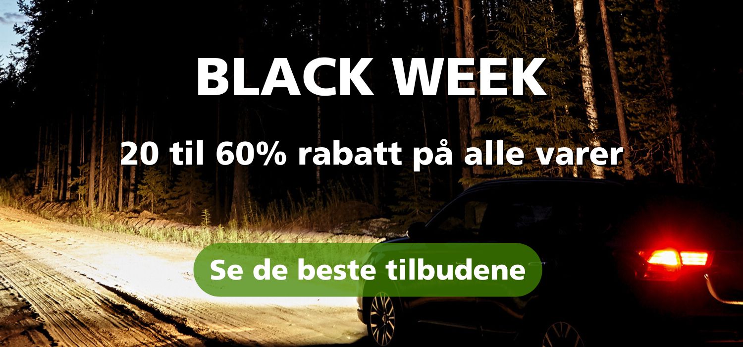 Black week 2023 - 25% til 80% rabatt